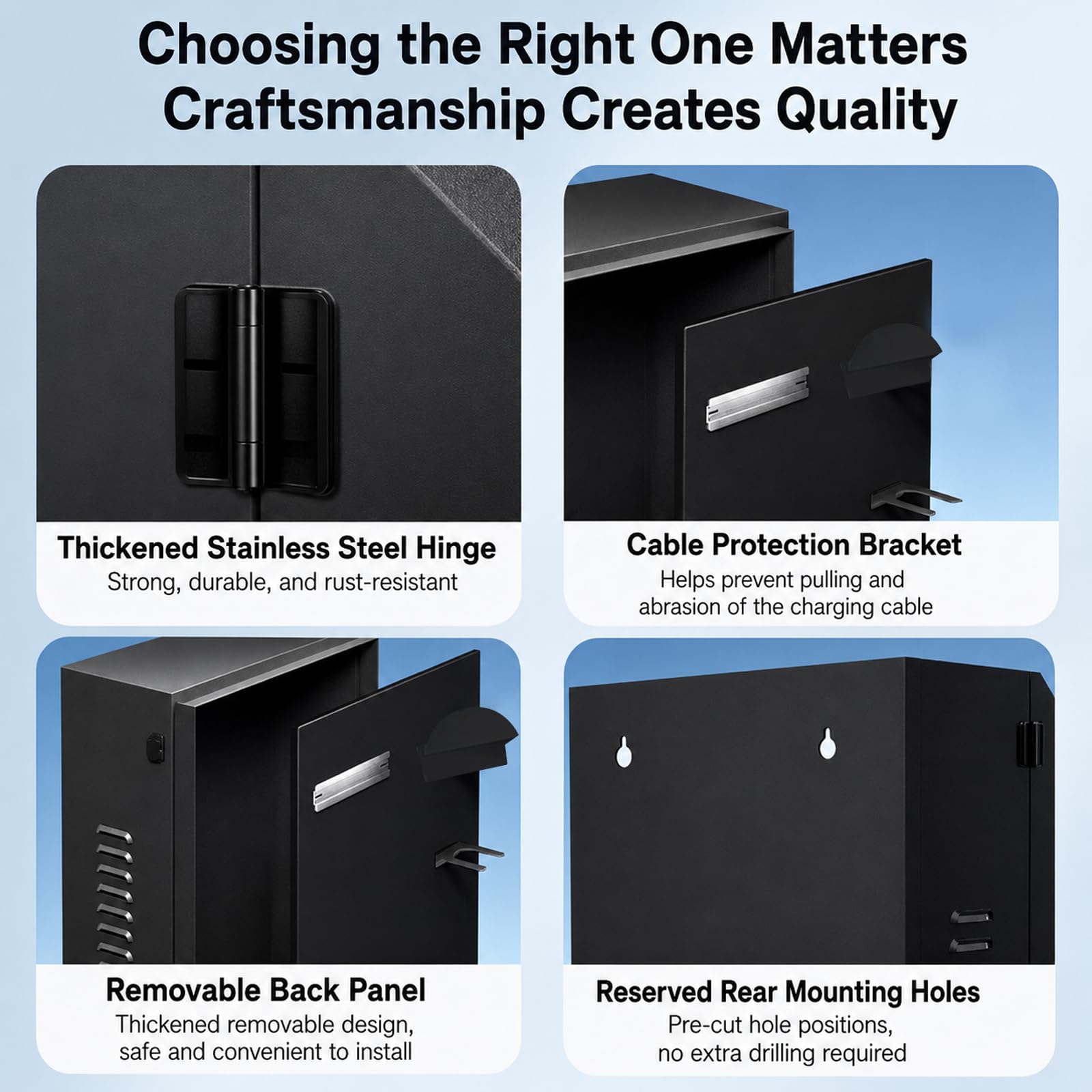 Caja de protección para Wallbox con ventana de vidrio transparente, carcasa para cargadores de vehículos eléctricos con cerradura de seguridad digital, cubierta universal resistente a la