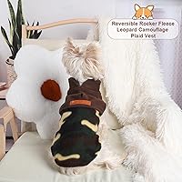 Vista 33 de Suéteres para perros pequeños, niño y niña, suéter a cuadros para cachorros, chaleco de ropa de forro polar, suéter elástico para perritos, ropa