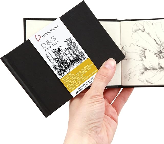 D&S Sketch book 140 g/m², tamanho A5, paisagem, 80 fls