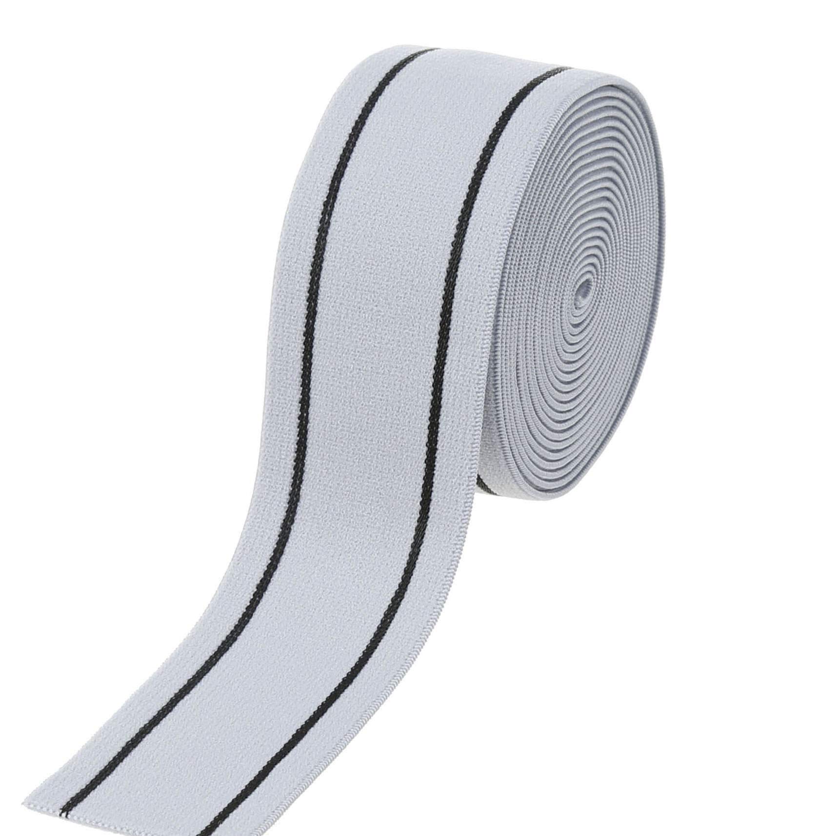 COTOWINSoft Nylon Elastic (Grey, 4cm)