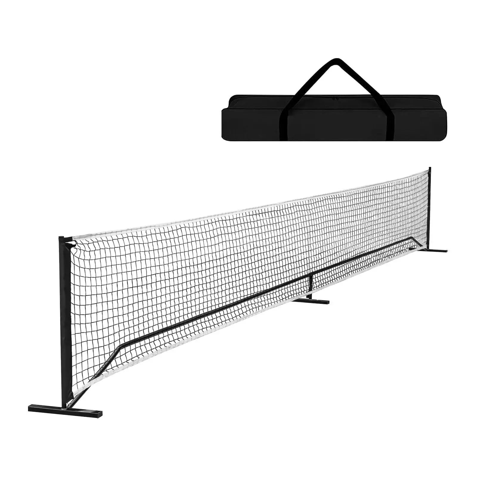 Rete da Pickleball Portatile Sistema di Rete da Pickleball Badminton 22 Piedi Staccabile Leggera
