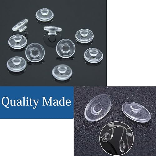 Vista 7 de 5 pares de almohadillas de nariz redondas para empujar, almohadillas de nariz deslizantes para gafas de sol Oval-S