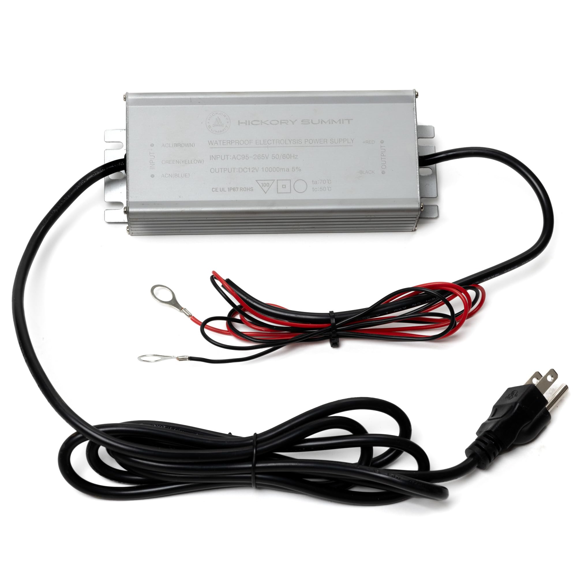 Electrolysis Power Supply for Rust Remover for Metal – Gentle DIY for Cast Iron & Steel – Safe Rust Converter for Metal 12 Volt Power Supply with UL