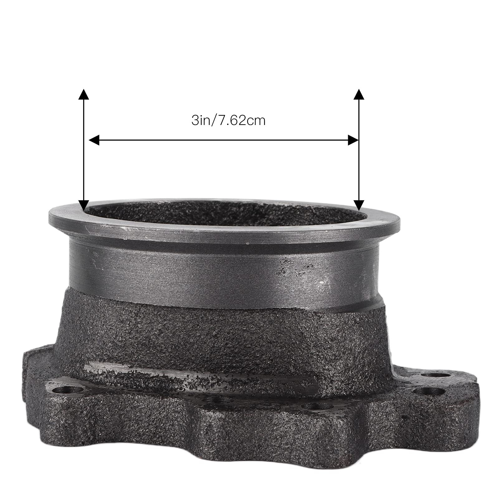Ejoyous Adapter Kołnierzowy Turbo Żelazny Adapter Kołnierzowy ze Stopu Aluminium V 3 Cale dla GT25 GT28 T25 T28 Turbo Bezpośredni montaż śrubowy lub Spawany dla Użytkowników Modernizacji Rury