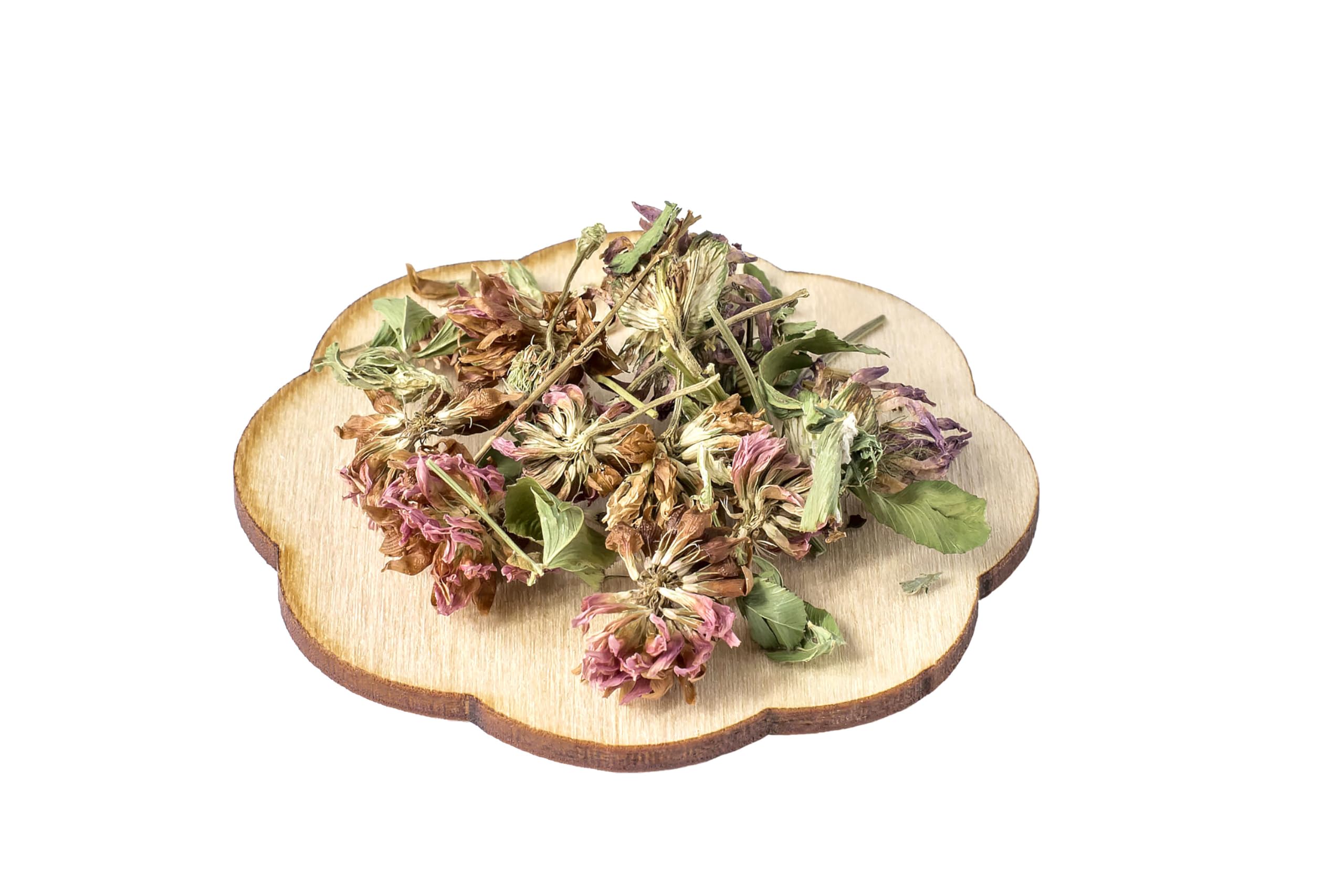 Mynatura Rotkleeblüten ganz und getrocknet | Teeblüten | Tee kochen | Rotklee | Kleeblüten | Vegan | Blüten | Im Beutel 1000g