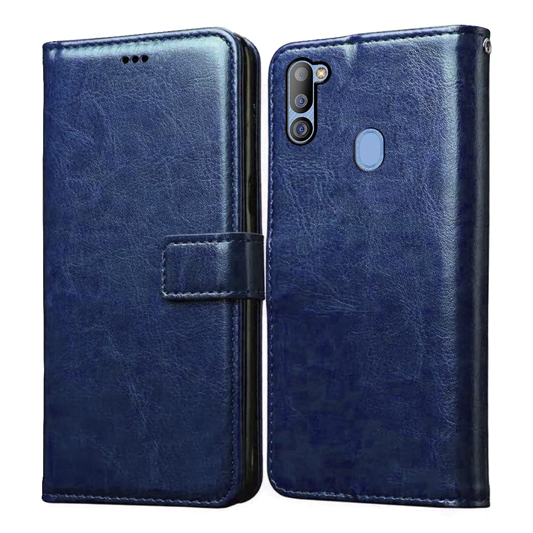 Casotec Flip Cover for Samsung Galaxy M21 2021 Edition | Premium Leather Finish | Inbuilt Pockets & Stand | Flip Case for Samsung Galaxy M21 2021 Edition (Blue) (B09PHNNXVZ) Amazon Price History, Amazon Price Tracker