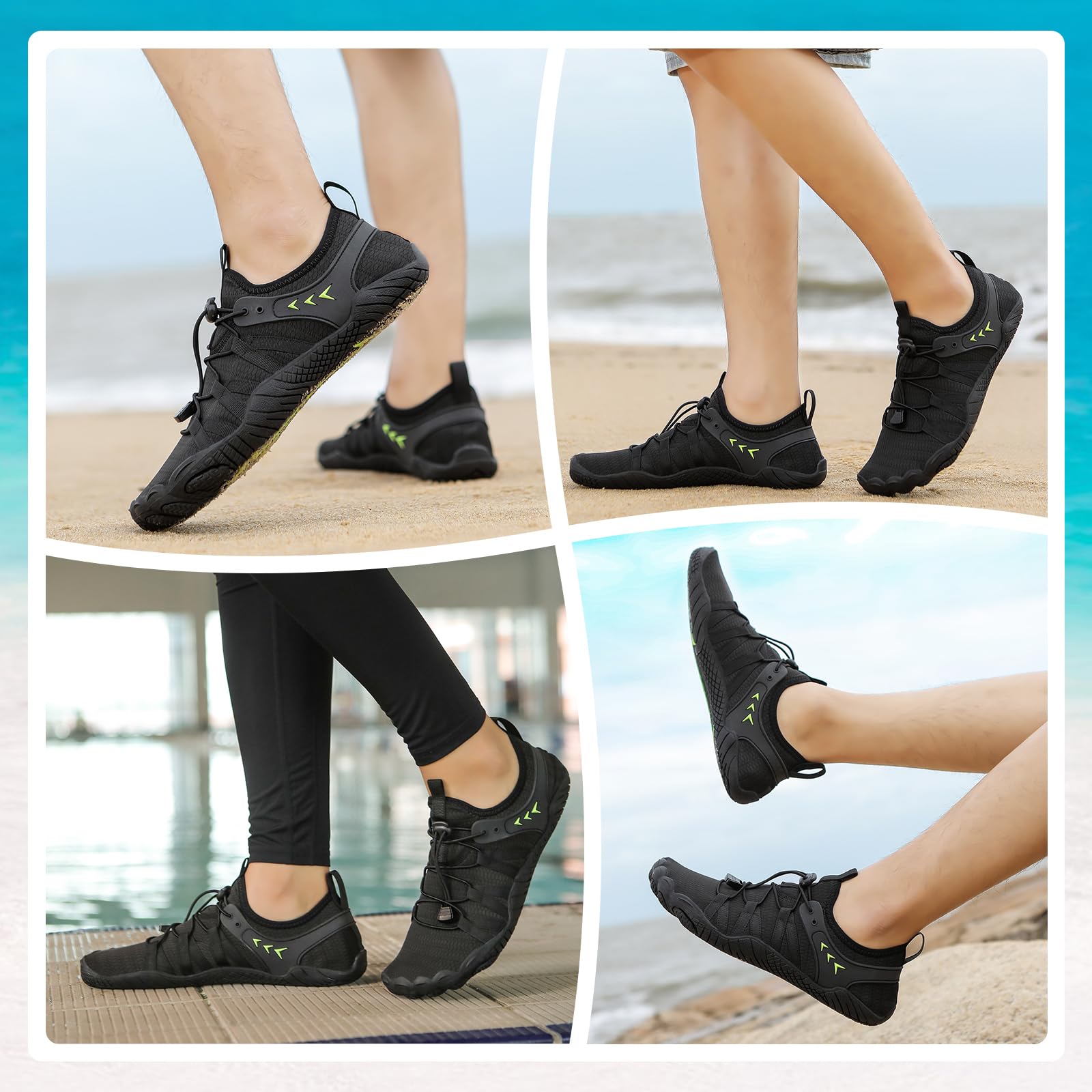 Waterschoenen Badschoenen Dames Heren Strandschoenen Snel drogend Drainagegaten Strandzwemschoenen Zeeschoenen Surfschoenen Zwembadschoenen Unisex Blotevoetscho