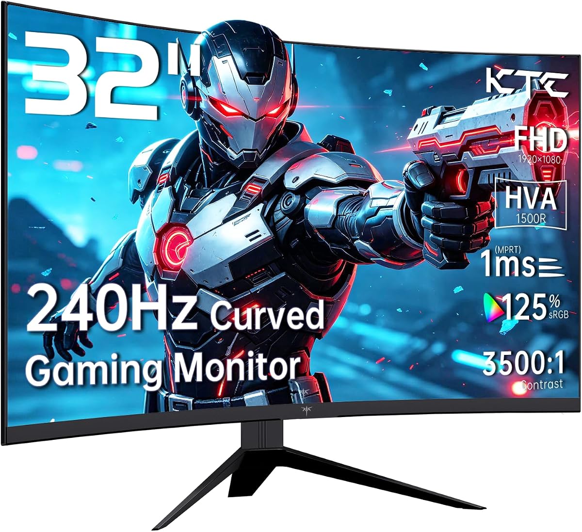 KTC 32" 240Hz Curved FHD