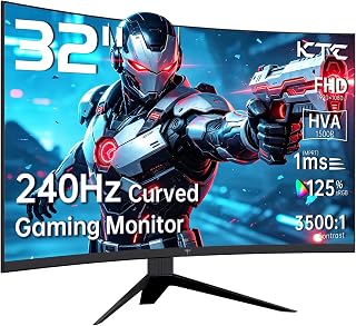 Samsung 32-Inch Flat Computer Monitor, 75Hz, Borderless Display, AMD FreeSync, Game Mode, Advanced Eye Care, HDMI and DisplayPort, LS32B304NWNXGO, 2024
