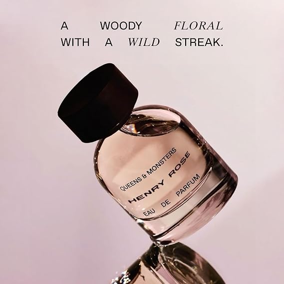 Henry Rose Travel Perfume for Women & Men - Mini Fragrance Mist with Neroli, Jasmine & Vanilla - Non Toxic, Floral Perfume and Unisex Fragrance - Queens & Monsters (0.27 fl oz)