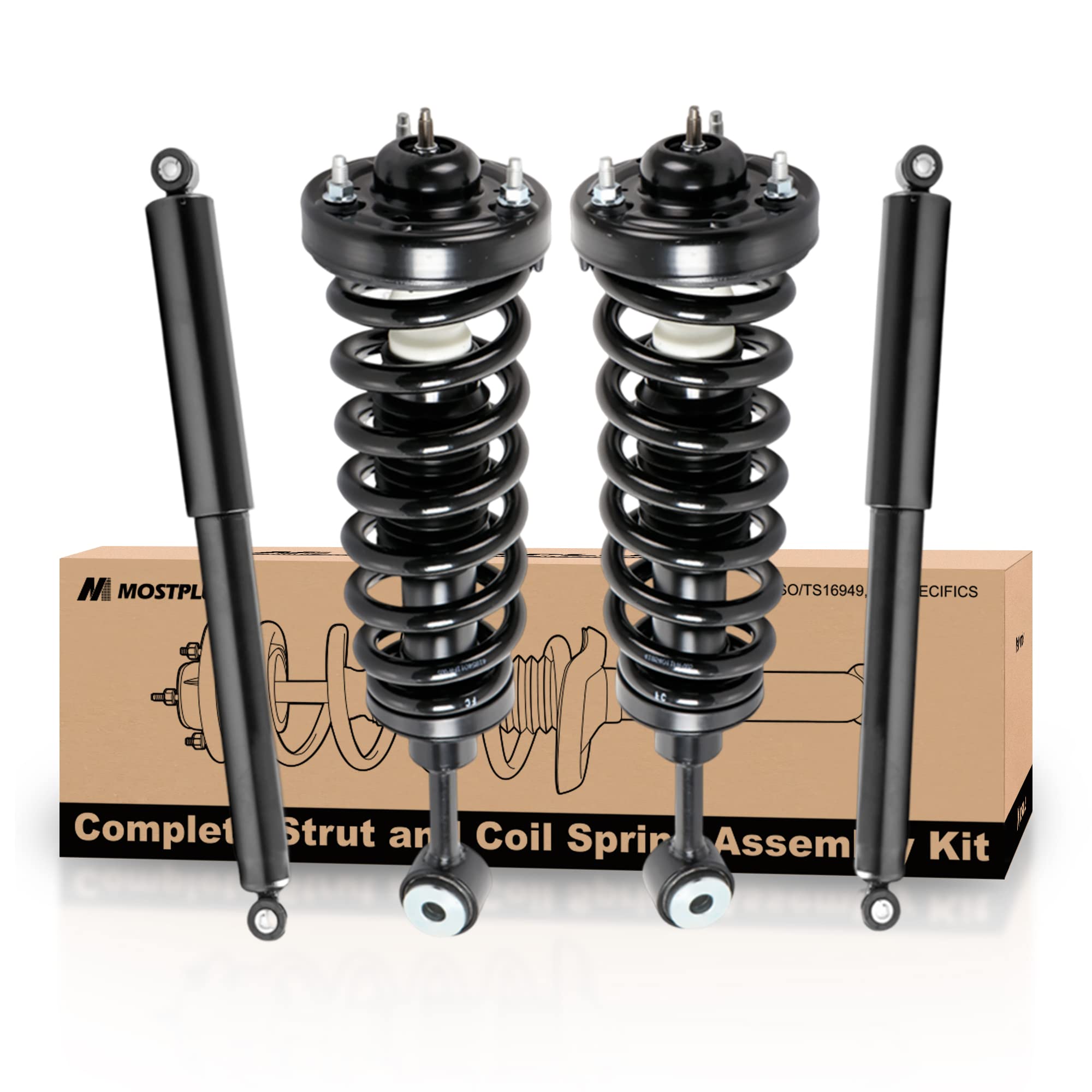 Amazon.com: MOSTPLUS Rear and Front Complete Struts Shocks