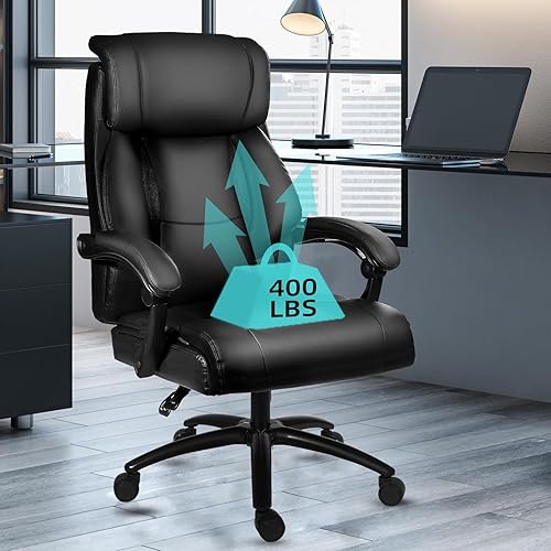 Miniatura 9 de Ollega OL930 - Silla de oficina ejecutiva, silla de oficina grande y alta con respaldo ajustable de 160 grados, respaldo alto, silla de escritorio