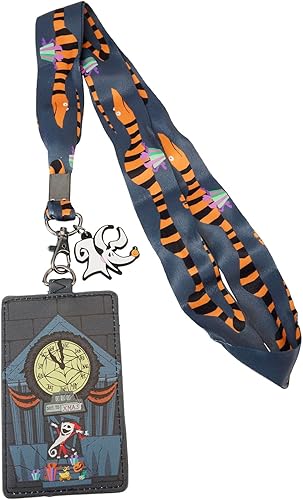 Loungefly Disney Jack Skellington Town Hall - Cordón con tarjetero