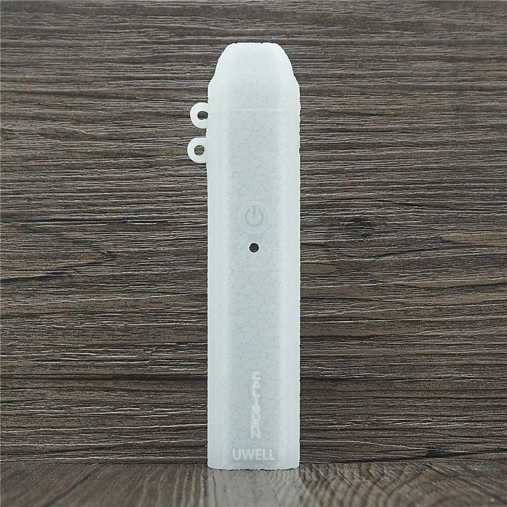 ORIN Texture Silicone Case for Uwell Caliburn Pod System 520mAh 2ml Protective Antislip Duarble Sleeve Cover Wrap Skin Decal（Translucent）