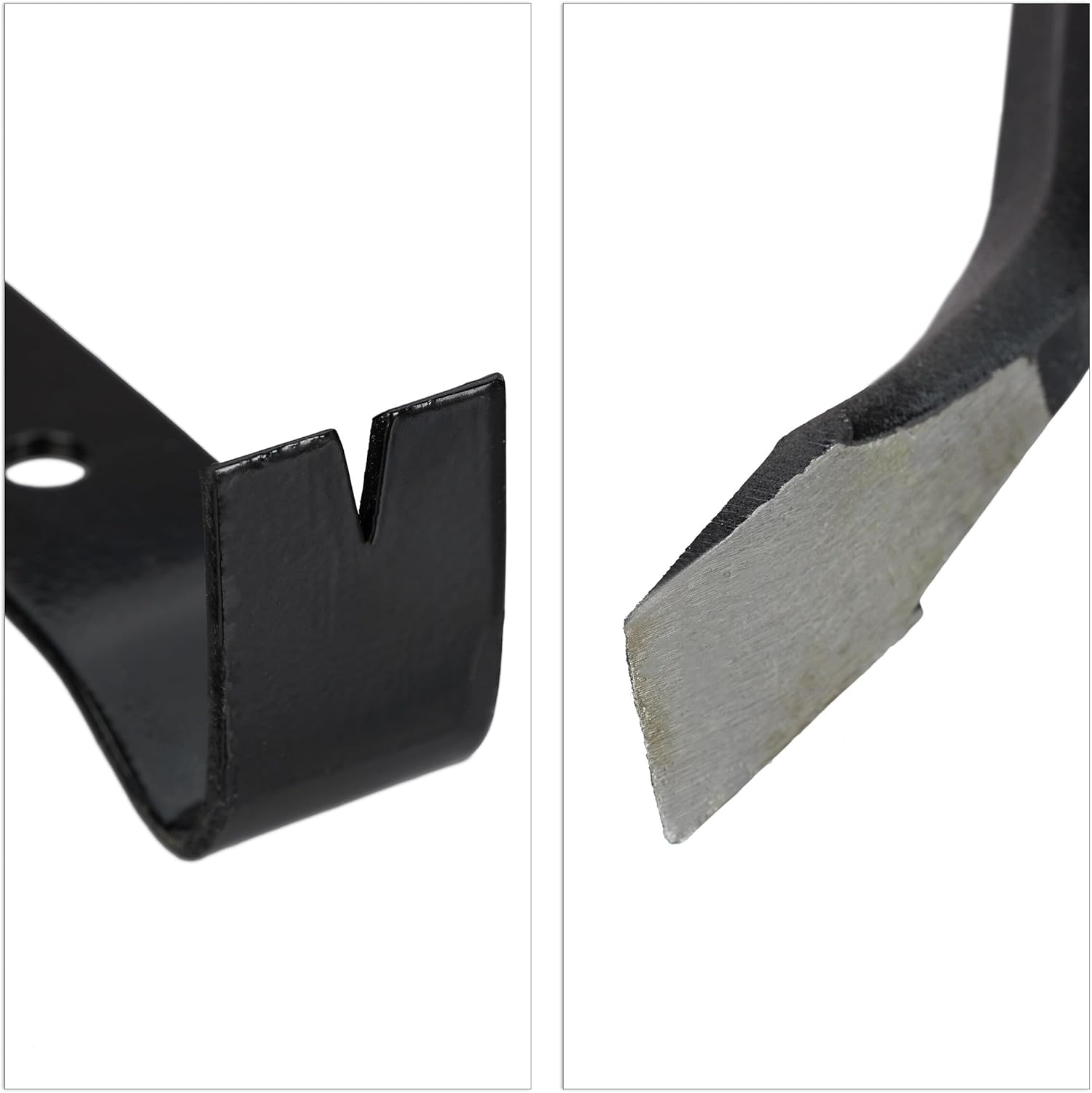 Relaxdays Crowbar Set of 4 with Crowbars & Nail Pullers, Large & Small Mounting Iron, Disassembly, Steel, Black