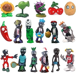 17PCS Plants PVZ Toys Set Figurines Zombies Series PVZ Plush PVC Toys New, Great Gifts for Kids and Fans, Birthday and Party
