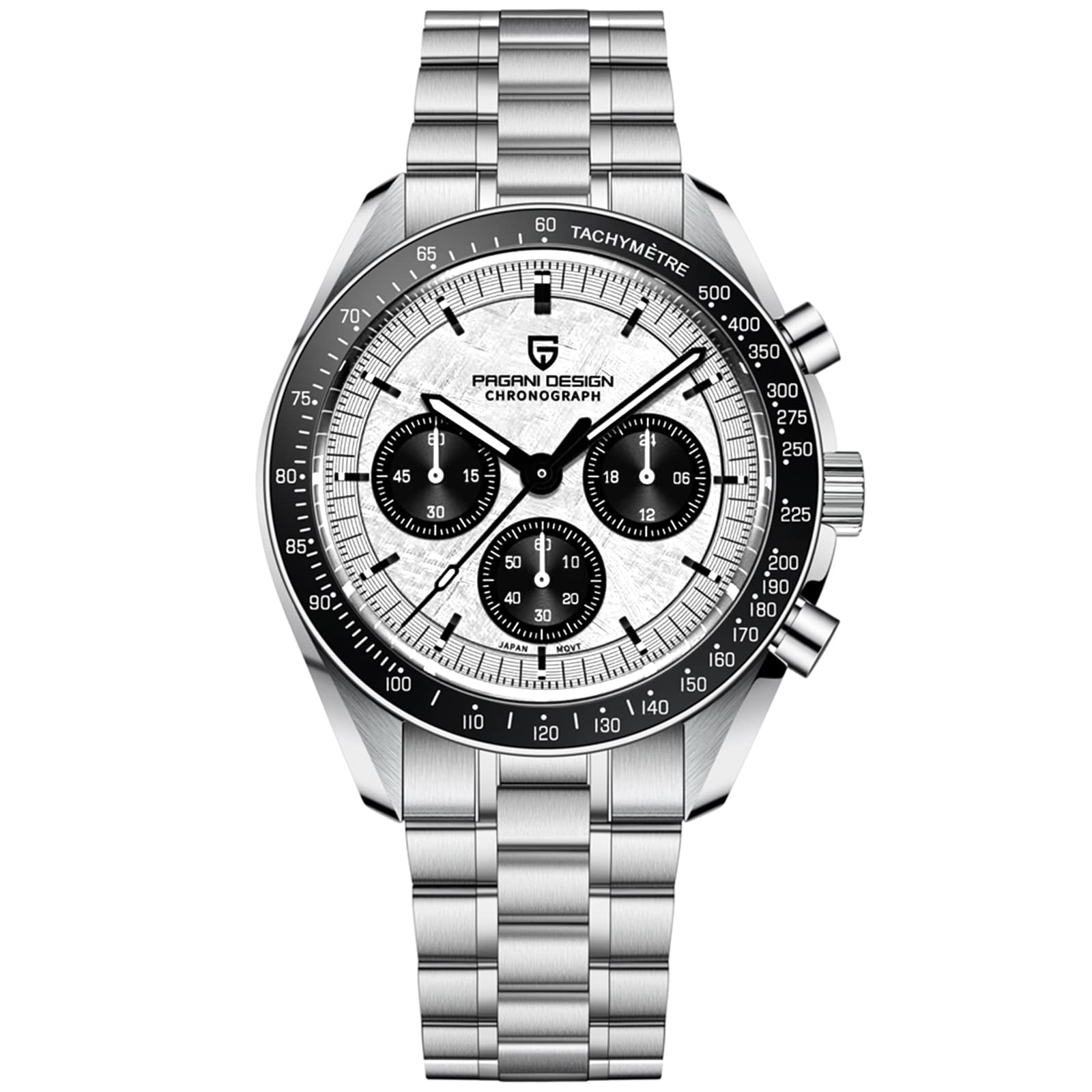 Pagani Design 1701 V3 Cronografo da uomo Quadrante al quarzo 40mm Movimento VK63 Orologio da uomo in acciaio inox a specchio zaffiro Orologio sportivo resistente all'acqua 100 metri