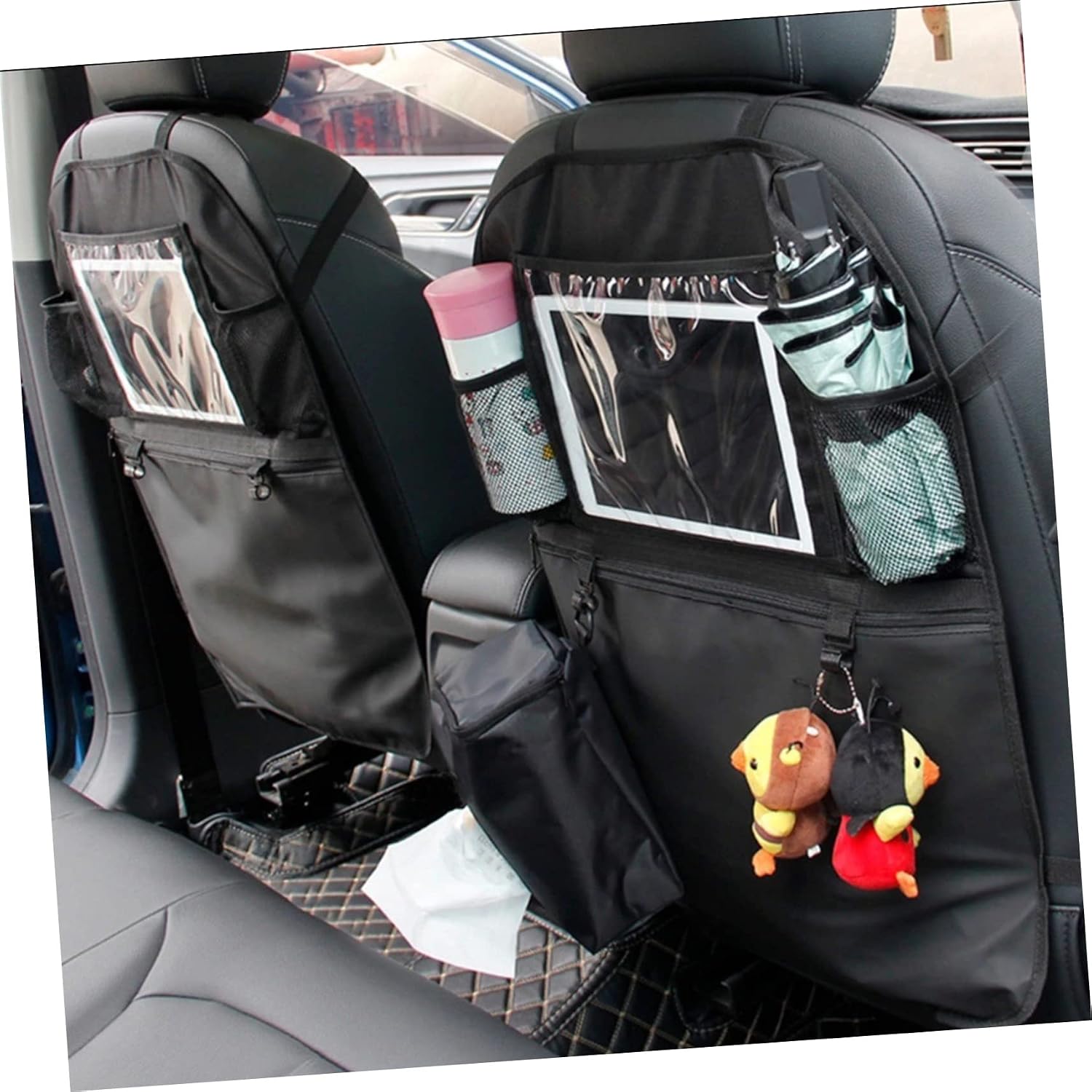 Multi-functional Car Seat Back Hanging Storage Organizer Oxford Cloth Capacity for Tidy Vehicle for Family Use Keeps Sundries Organized and Easily Accessible