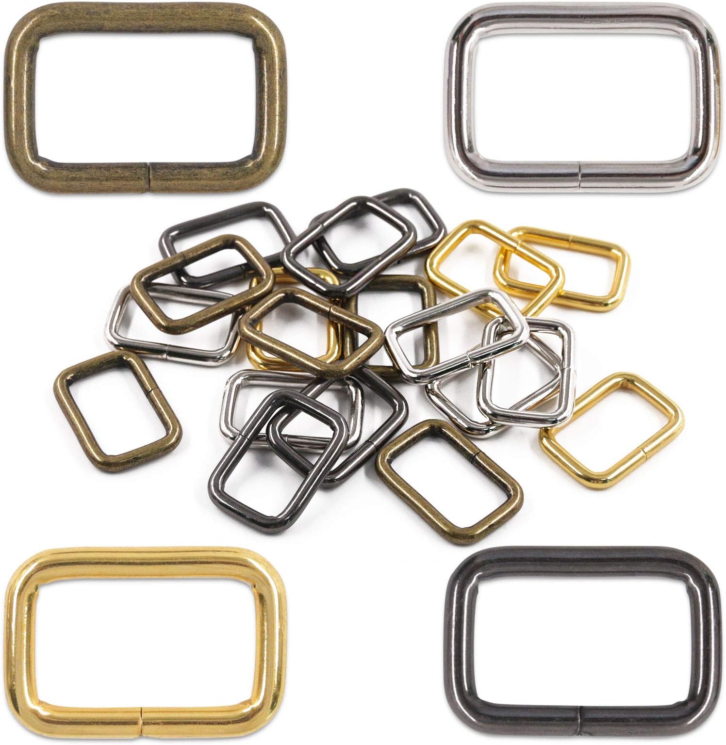 Amazon.com: Swpeet 150Pcs 3/4 Inch - 20mm Black Multi-Purpose Metal D ...