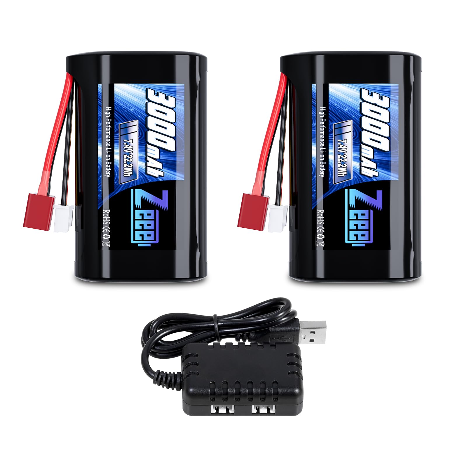 本LA-2‐7 Amazon.com: Zeee 2S Li-ion Battery 3000mAh 7.4V T Connector