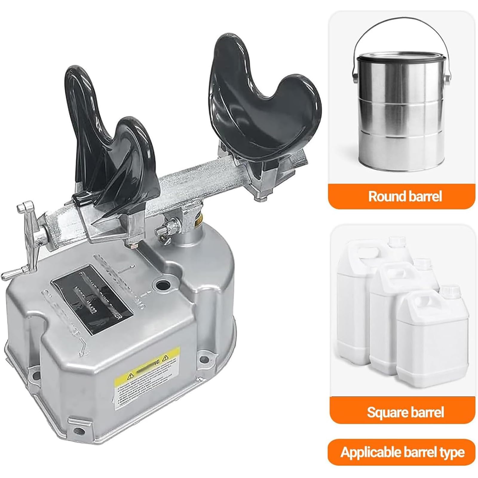 Pneumatyczna wytrząsarka do farby, mikser 1-5 kg z regulowanym zaciskiem do beczek 80-250 mm, częstotliwość oscylacji 0-500 obr./min, 15 min/beczka, idealna do farb i zastosowań laboratoryjnych
