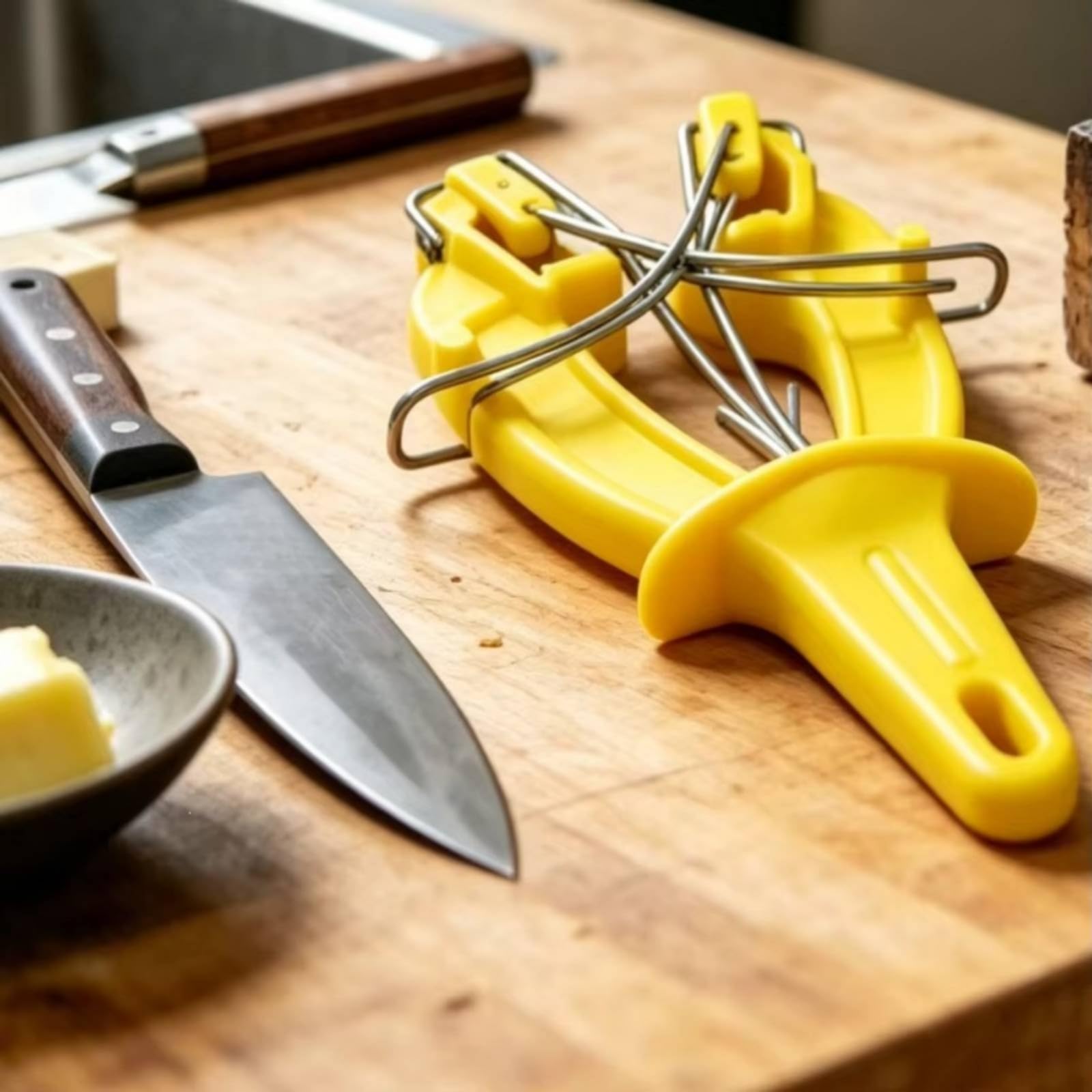 Affilacoltelli Manuale Compatto Affilatore a Mano Rapido Utensile da Affilatura per Cuochi