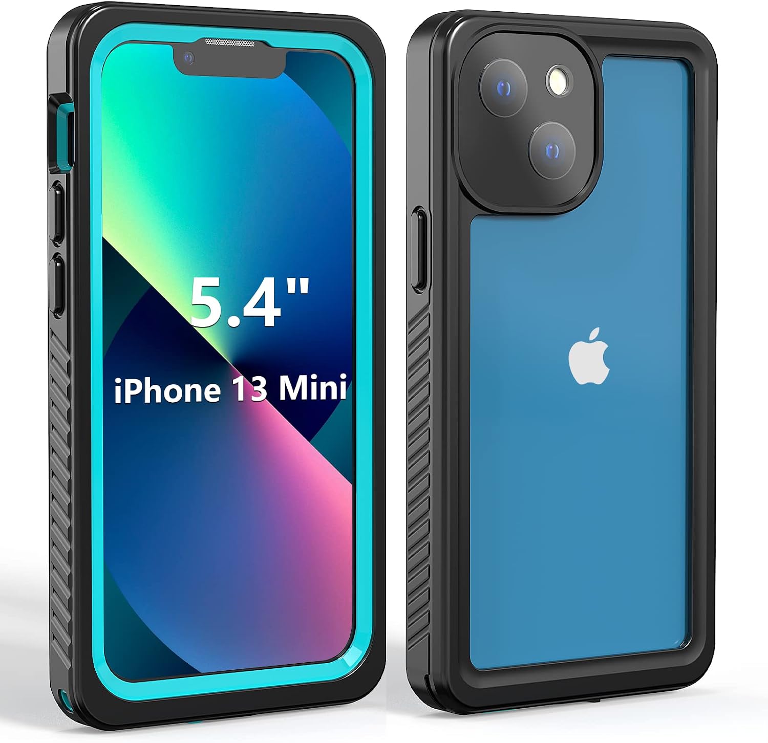 Fansteck Compatible with iPhone 13 Mini Case Waterproof, High Sensitive Touch and Built in Screen Protector, Full Body Heavy Duty Shockproof IP68 Waterproof Case for iPhone 13 Mini(5.4”)