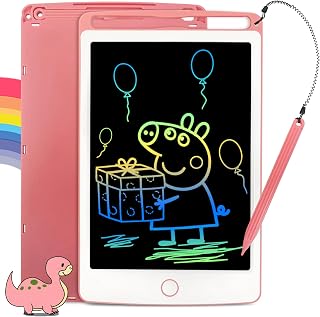 Richgv LCD Writing Tablet for Kids, Girls Toys 2 3 4 5 6 Years Old, Erasable Portable Drawing Tablet Educational Toys Doodle Board Travel Game Christmas Birthday Girl Gifts for Toddlers Kids Upgraded
