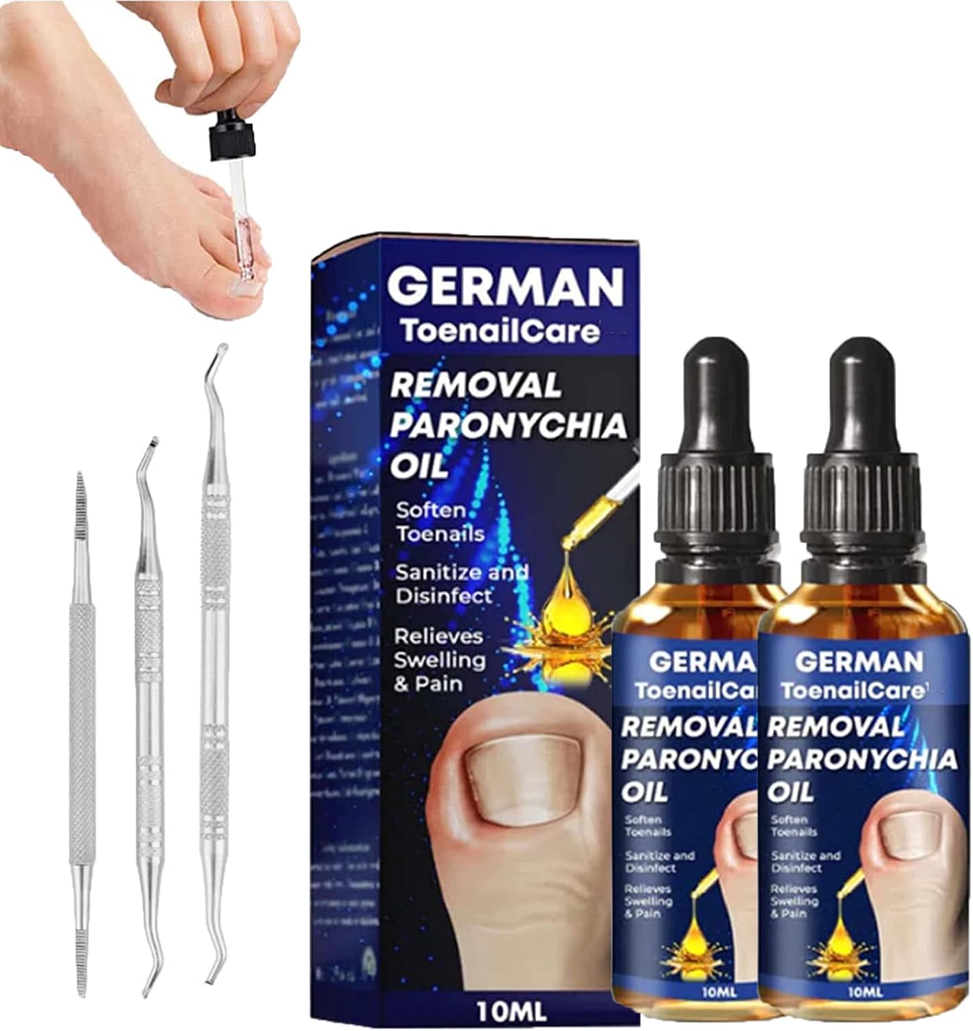 German Toenail Care Paronychia Oil, German Toenailcare Removal Paronychia Oil, Toenailcare Oil