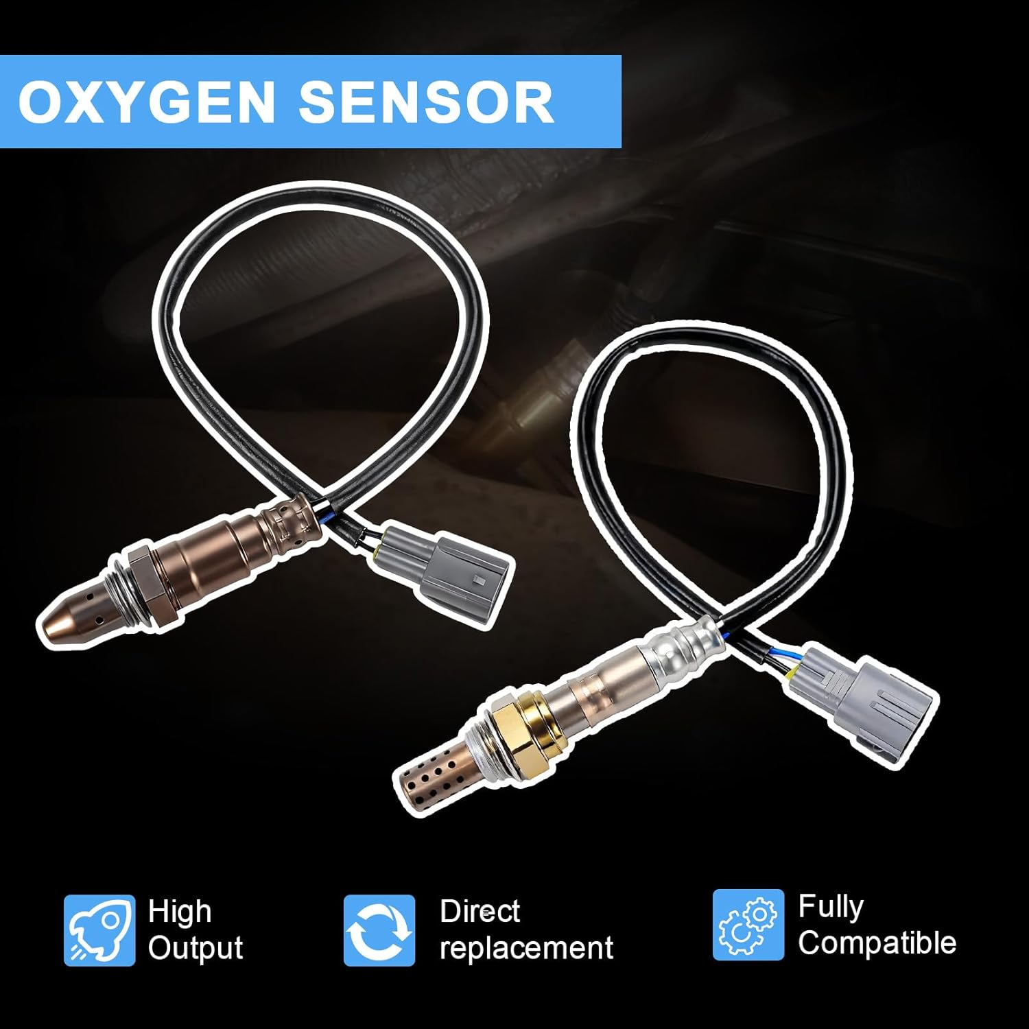 O2 Oxygen Sensor Upstream and Downstream Compatible with Volkswagen Beetle Golf Jetta Passat Rabbit 2.5L 2005 2006 2007 2008 2009 2010 2011 2012 2013 2014 234-5102 234-4754