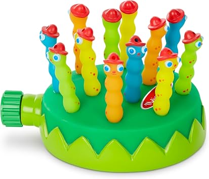 Melissa & Doug Splash Patrol Sprinkler Outdoor Water Toy for Kids - Water Sprinkler for Kids and Sensory Play, Connects to Standard Garden Hose, Ages 3+