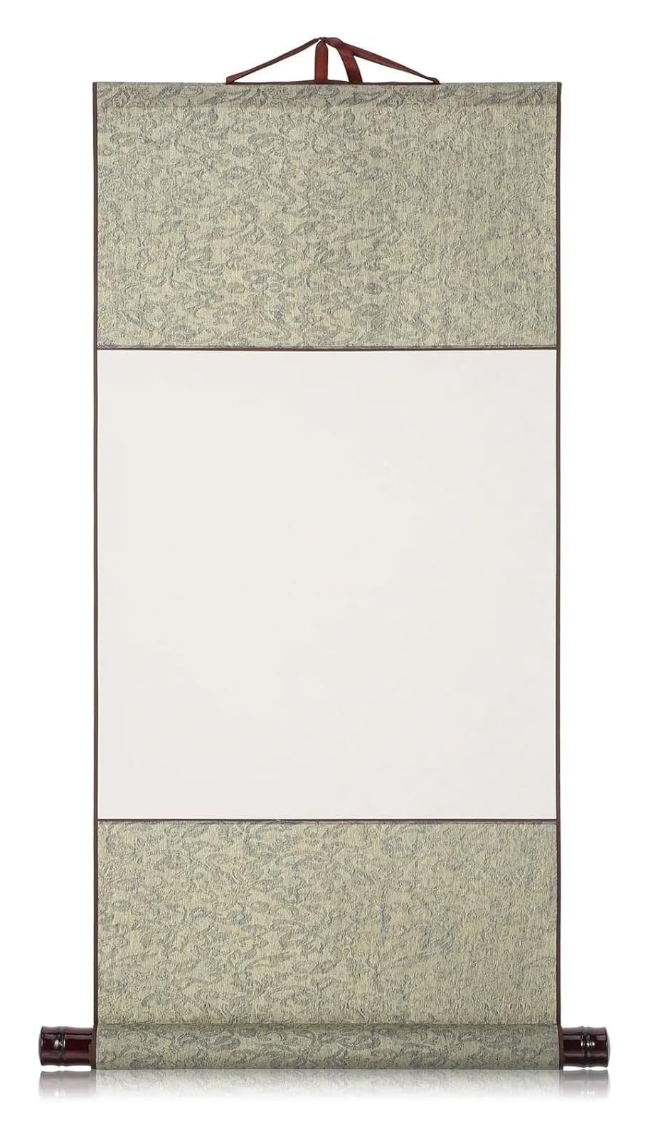 Chinese Blank Calligraphy Scroll, Blank Chinese Calligraphy Art Hanging Scroll Brocade 80x40x2.8cm