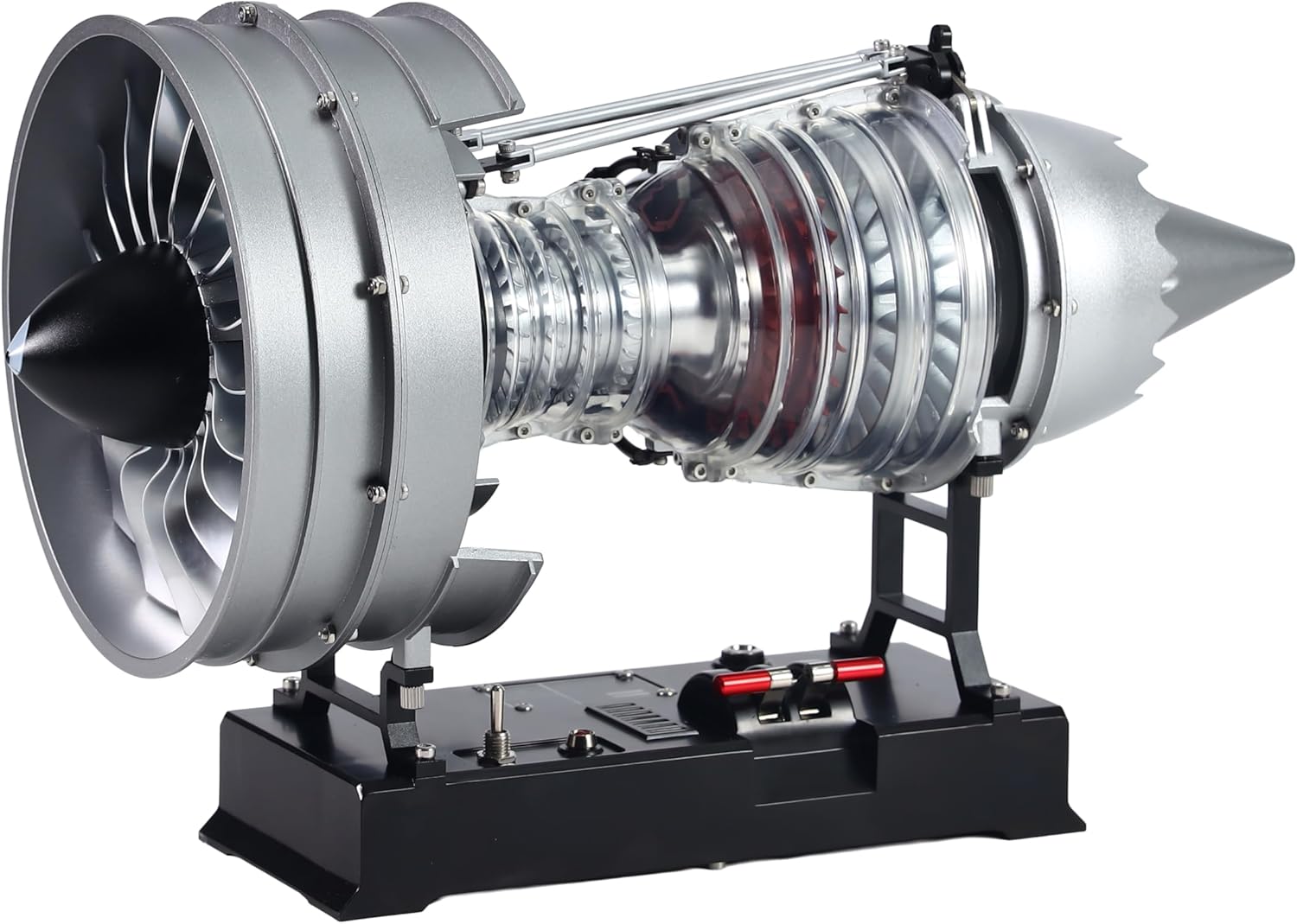 DM121 1/12 Scale Dual Spool Turbofan Engine Model Kit - Build Your Own Functional Jet Engine, 300+ Pcs STEM Educational Hobby Kit