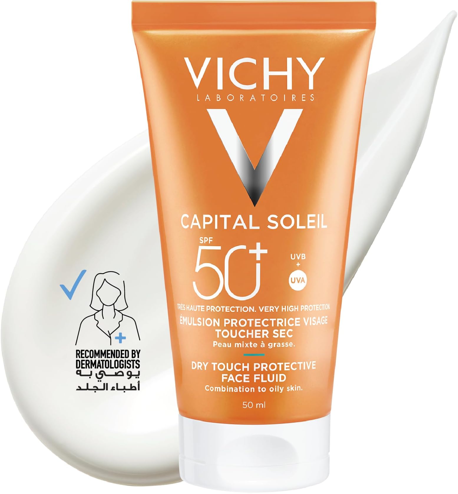 Capital Soleil Dry Touch Anti Shine Sunscreen for Combination to Oily Skin SPF50 50ml