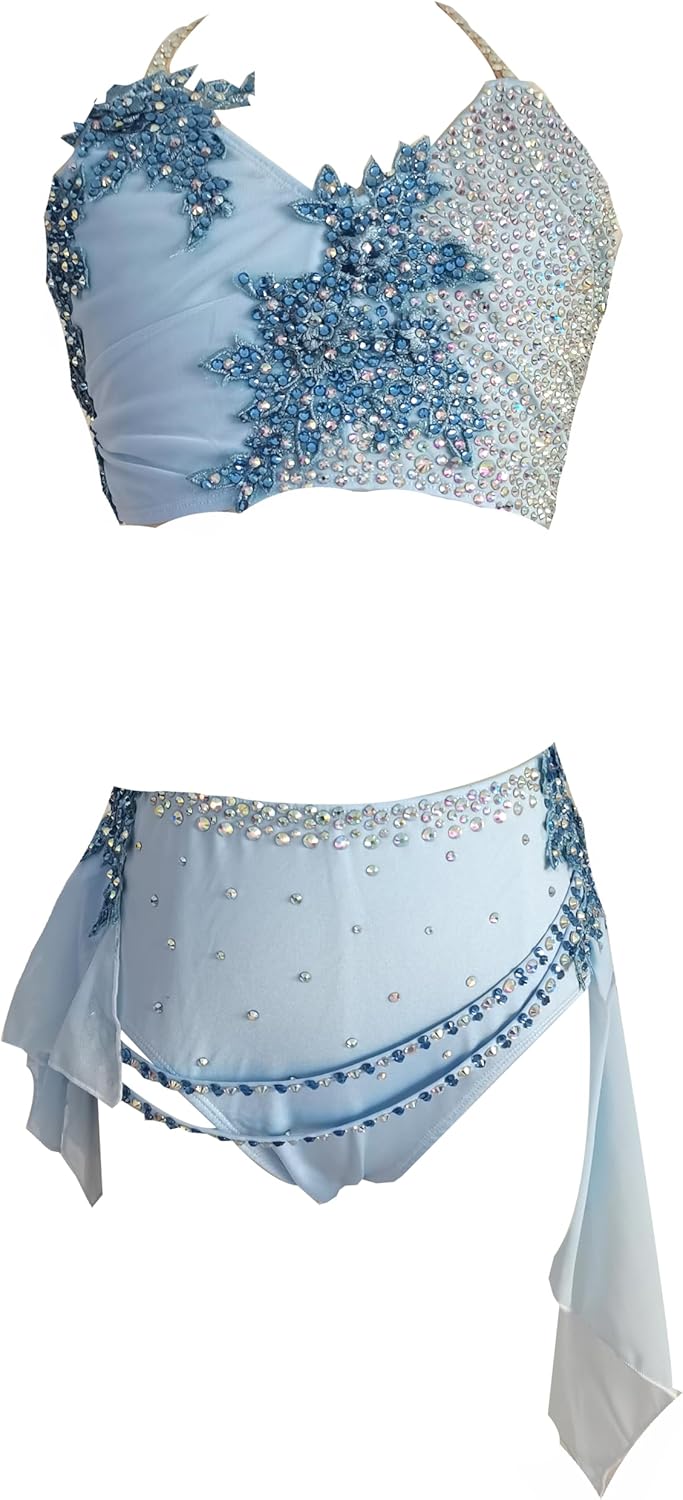 Lyrical Dance Dress Red Strap Suitable for Girls' and Adlt Competitions and Performance Costumes