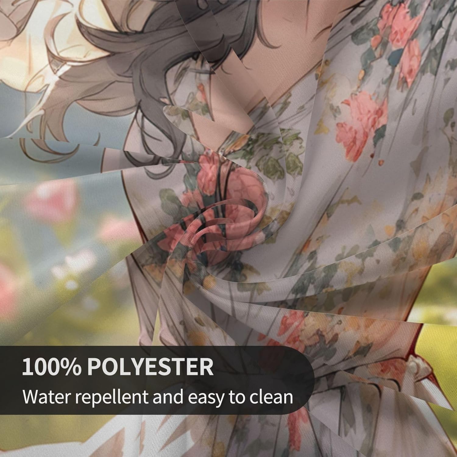 You are Beautiful1 Print Wrinkle Free Dining Table Cover for Birthday Party Farmhouse Tablecloths Up to 60 x 60 Inches