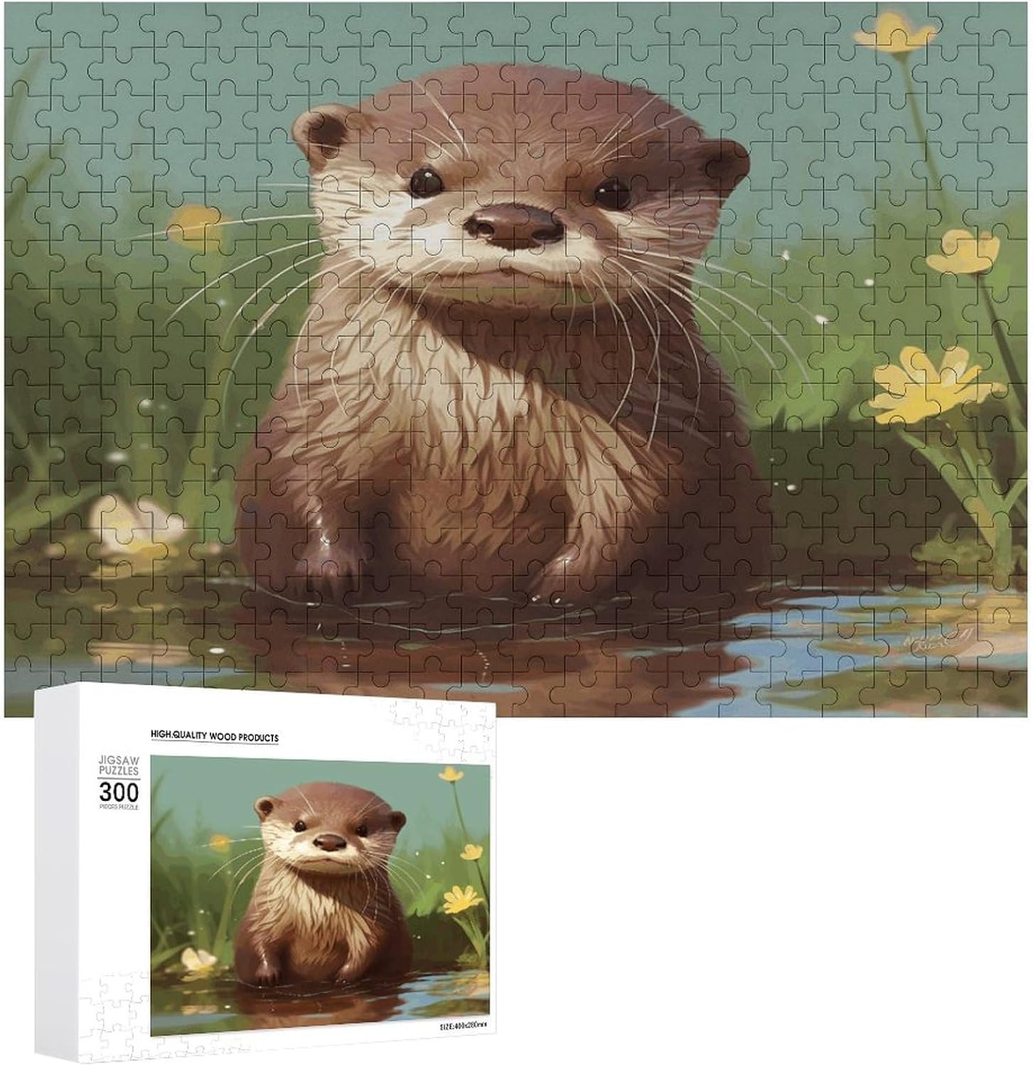 Otter 300 Pieces Wooden Puzzles for Adults 15 X 20.5in