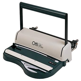 Akiles AOW-L31 Model OffiWire 31 Wire Punch and Binding Equipment, 31 Pitch, Square 4x4 mm Hole Punch, From 3/16" up to 9/16" Closing Capacity, Up to 10 Sheets of 20lbs bond Paper Punching Capacity