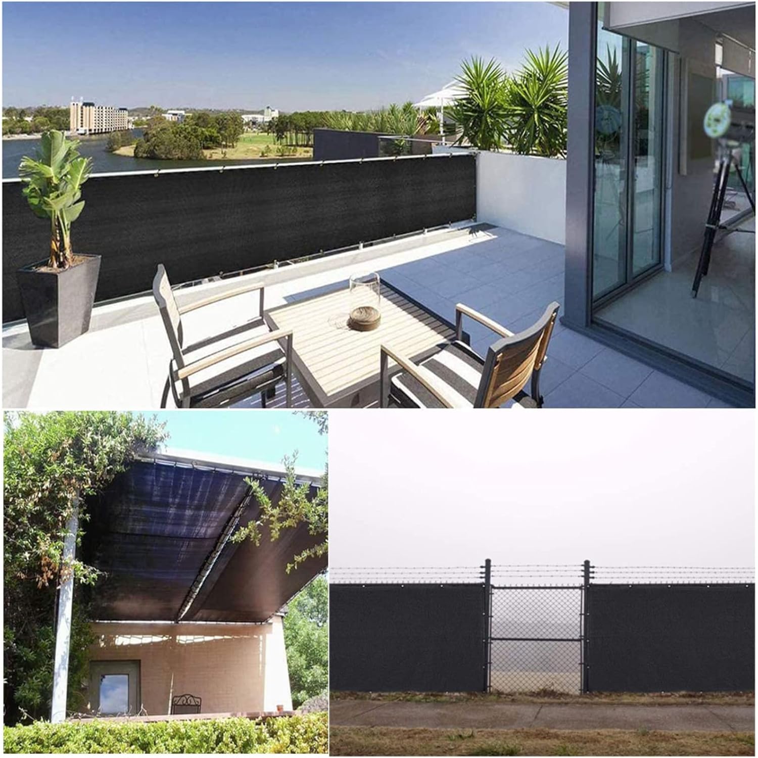 Shade Netting,Sun Protect Net,Shade Sail with Grommets,Garden/carport/Pool,hdpe,Foldable Shade Tarpaulin,Greenhouse Breathable Net,Tear Resistant,Customizable,2x4m/6.6x13.1ft