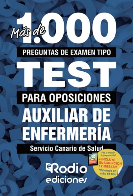 Portada de Más de 1.000 Preguntas de Examen Tipo Test para Oposiciones. Auxiliar