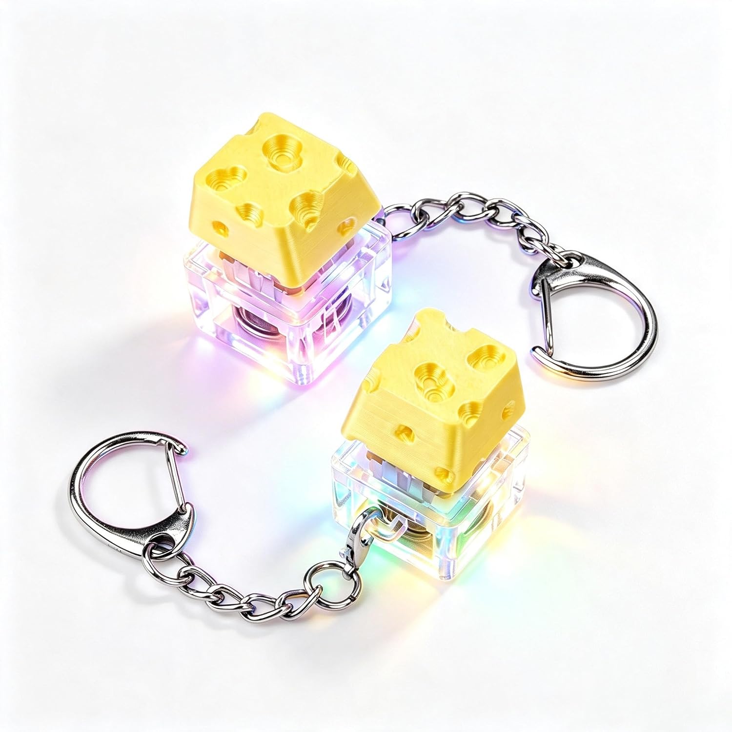 Cheese Keyboard Fidget Toys Adult LED Light Up Toys