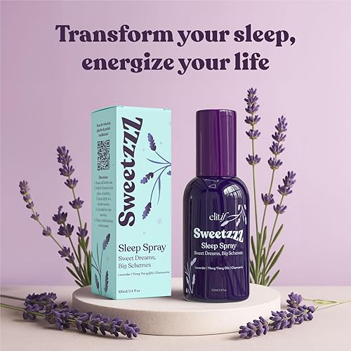 Miniatura 4 de Sweetzzz - Aerosol de almohada de lavanda para dormir, niebla para dormir y ropa de cama natural y spray para habitación, vegano, no tóxico, apto