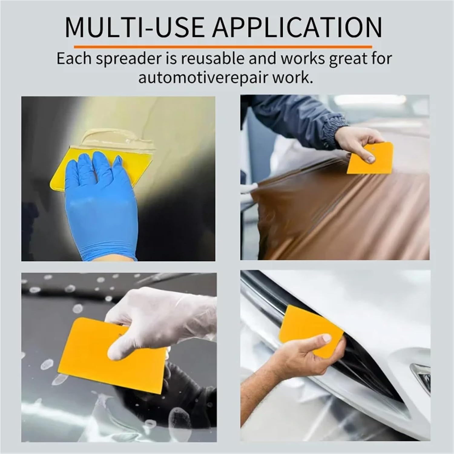 Body Filler Spreaders 300pcs 4/5/6 Inch Body Filler Plastic Spreaders for Automotive Reusable Spreader(Medium)