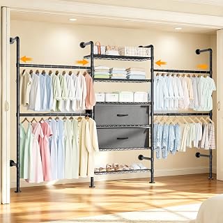 Wall Mounted Closet Rack With Drawers