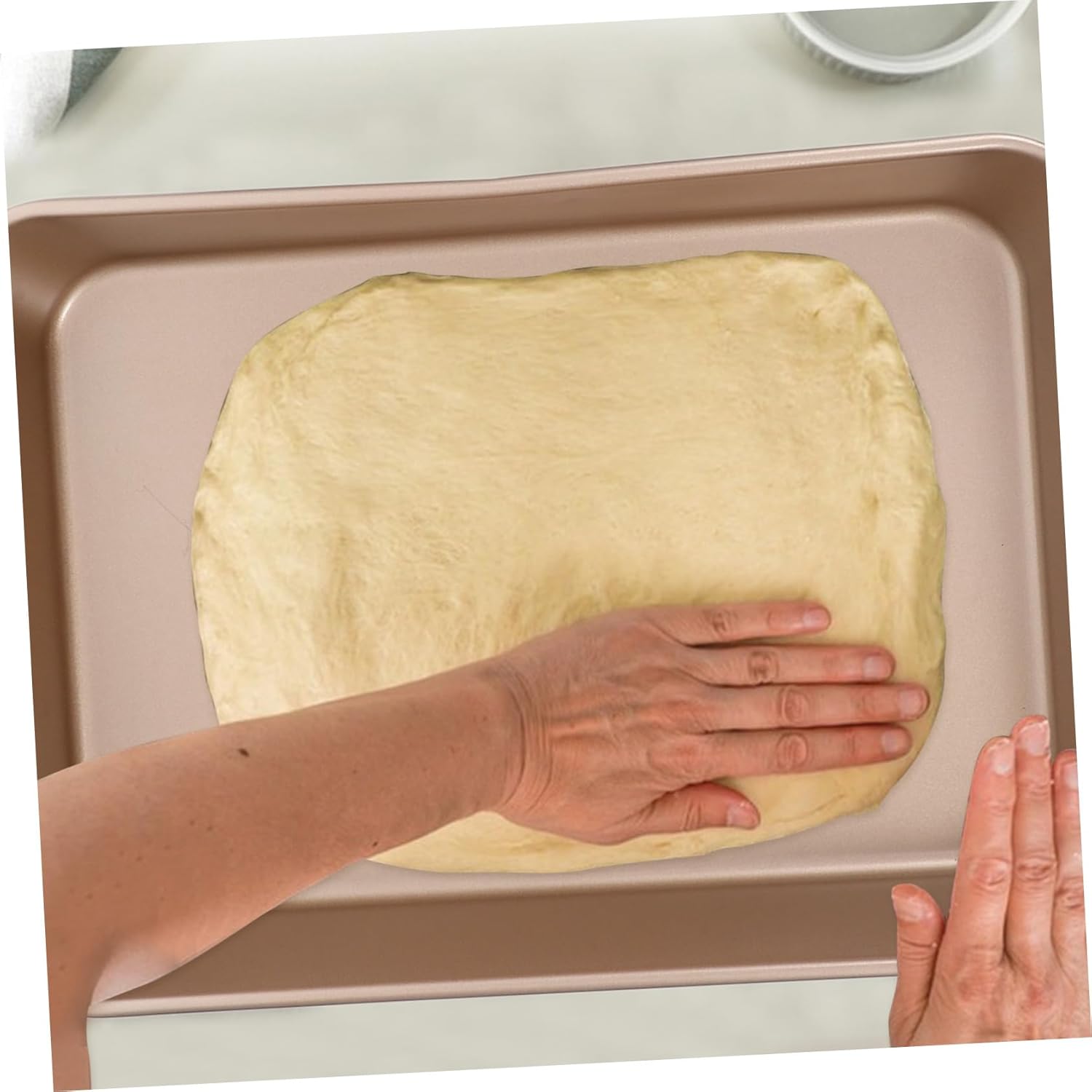 Mobestech 3pcs Nonstick Baking Pan Deep Rectangle Dish for Oven Toaster Oven Bakeware for Lasagna Bread Cookies Heavy Duty Finish