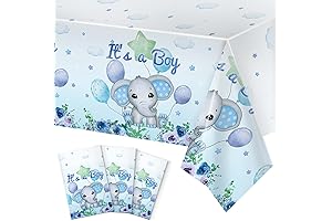 Charming Elephant Tablecloth: Enchant Your Baby Shower Festivities