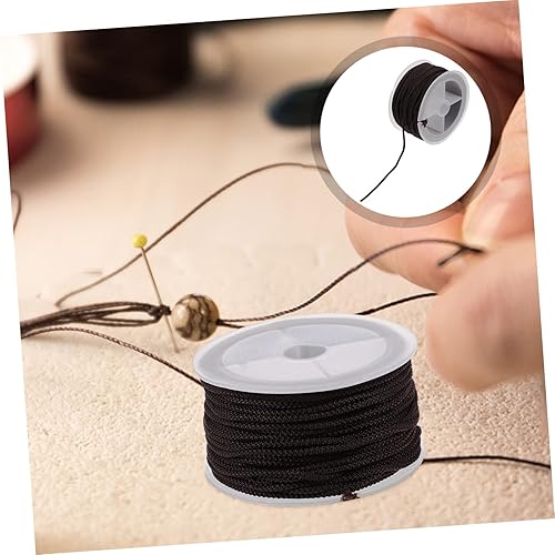 Miniatura 5 de COHEALI 1 rollo de pulsera de cuerda trenzada para persianas, cuerda trenzada para hacer joyas, cuerda de cadena de mano, cuentas de joyería de mano