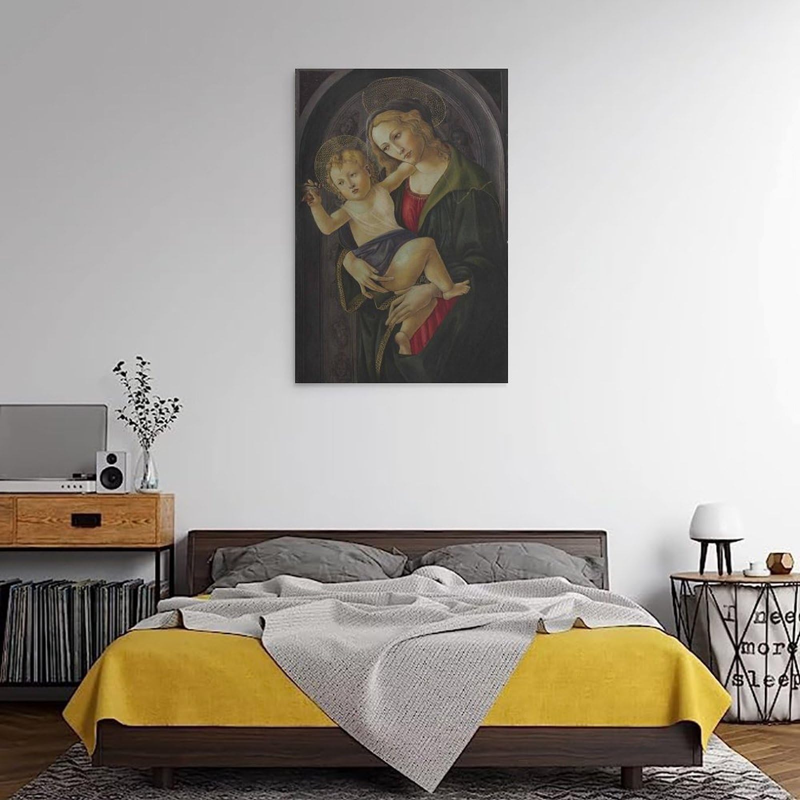 Generisch Sandro Botticelli's Virgin Mary Holding A Child Póster Lienzo Impresión artística 20 x 30 pulgadas