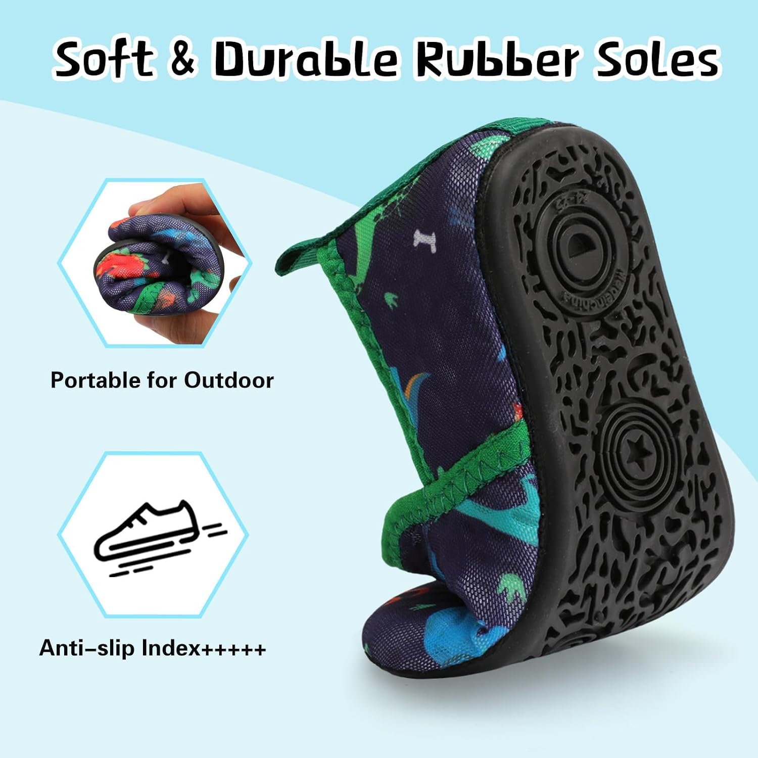 Centipede Demon Toddler Water Shoes for Girls Boys Kids Baby Beach Swim Aqua Socks Quick Dry Summer Sandals for Pool Outdoor Sports Barefoot Sock Shoe Rubber Soles Slippers