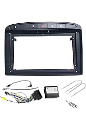 Accesorio Radio Coche Peugeot Sound Way Kit De Montaje Adaptador Radio De Coche, Marco De 9 Pulgadas Compatible Con Peugeot 308 2007-2013 / Peugeot 408 2011-2020 Adaptador Android Coche